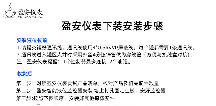 加油站油罐液位儀下裝內裝安裝圖片視頻教程